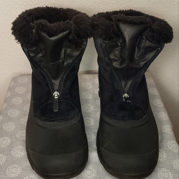 Sorel Snow Angel Waterproof Boots size 8.5 in Black Leather - Picture 3 of 6